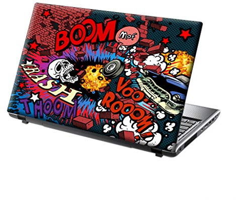 TaylorHe Folie Sticker Skin Vinyl Aufkleber mit bunten Mustern für 15 Zoll 15,6 Zoll (38cm x 25,5cm) Laptop Skin