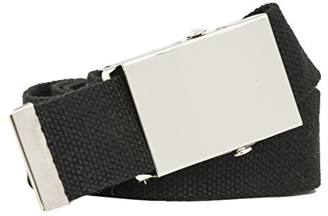 shenky - Cintura in Stoffa Larga 4 cm - Lunghezza XXL Fino a 160 cm - Nero