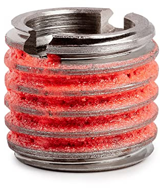 E-Z Lok Externally Threaded Insert, 303 Stainless Steel, 7/16-20 Internal Threads, 5/8-11 External Threads, 0.656 Length, Made in US (Pack of 5)