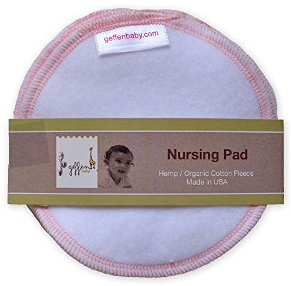 Geffen Baby Reusable Nursing Pads - Fleece (3 Pairs, 6 Total Pads) | Soft & Absorbent Washable Nursing Essentials for New Mothers