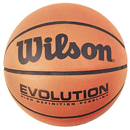 WILSON Evolution Indoor Basketball für Training und Wettkampf | Optimale Ballkontrolle | Verschiedene Größen und Gewichte | Kunstleder