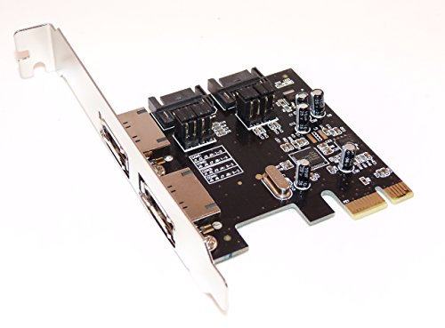 Controller-Karte PCI Express 1 x – 2 Ports SATA 3 (SATA III) – interne und/oder externe – Chipsatz ASM1061.
