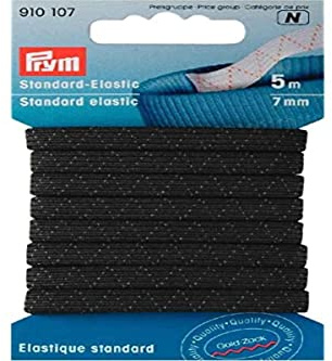 Prym 910107 Standard-Elastic 7 mm schwarz