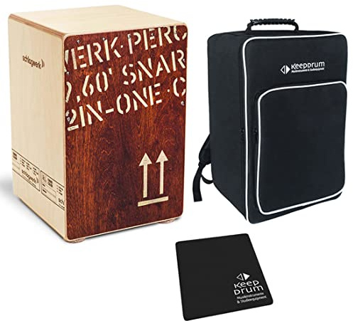 Schlagwerk CP403RED Cajon Red Edition + keepdrum Gig Bag + Sitzpad