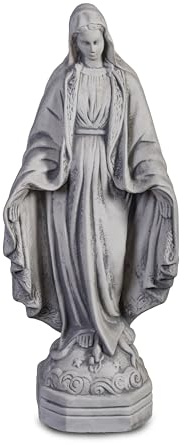 gartendekoparadies.de Madonna Statue, Steinfigur, 69 cm, 22 kg | Steinguss, Frostsicher, Für Außenbereich