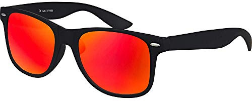 Balinco – Sonnenbrille Damen & Herren UV400 CAT 3 CE – Klassische Sonnenbrillen mit Federscharnier – Verspiegelte, braune, Klarglas & Smoke-Gläser – Sunglasses 100% UVA/UVB Schutz – Diverse Farben
