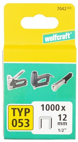 wolfcraft 1000 Klammern breit, X-Harter Stahl Typ 53 12 mm 7042000