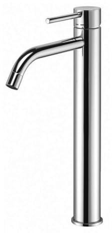 Paffoni LIG081CR Miscelatore Light Fonte, Ottone Cromato | Rubinetto per Lavabo, Prolungato, senza Piletta di Scarico, Design Minimal e Moderno