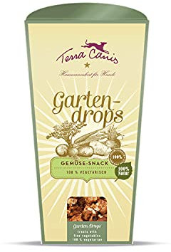 Terra Canis Gemüse & Kokosmehl - Gartendrops, 250g I Vegetarische Premium Kekse für Hunde in 100% Lebensmittelqualität Aller Rohstoffe I Getreidefrei & glutenfrei