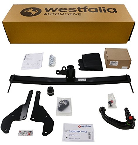 Westfalia Abnehmbare Anhängerkupplung für Mazda 3 Schrägheck (BJ 10/2013-08/2019) - im Set mit 13-pol. fzg.-spez. Westfalia Elektrosatz
