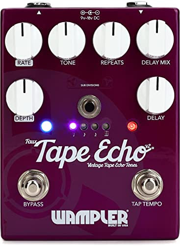 Wampler Faux Tape Echo V2 Delay Effektpedal für E-Gitarre