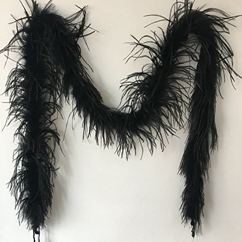 Sowder, Boa in piume di struzzo, lunghezza 182,9 cm, per decorazione di matrimonio/feste, con piume