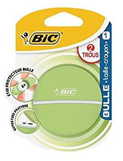BIC Anspitzer Blase mit Reservoir 2 Löchern zufällige Farbauswahl