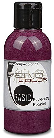 Bodypainting färger Senjo Color Basic 75 ml rödviolett I ansikts- och kroppsfärg I karneval, karneval pensel och airbrush färg