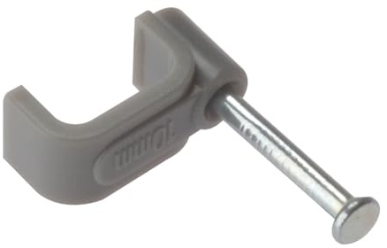 Forgefix FCC25G - Sujetacables (diseño Plano), Color Gris