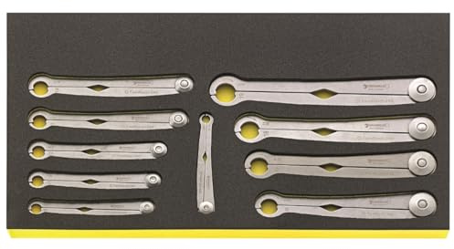 STAHLWILLE TCS 240/10 | FastRatch Ratschenschlüssel Set 10-tlg. | offener Ringschlüssel mit Ratschenfunktion, Maulschlüssel | in TCS-Schaumstoff-Einlage |  Made in Germany