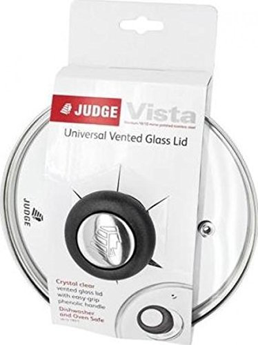 Judge Vista Spare Saucepan Lid, Replacement Glass Lid for most 16cm Pans, Oven Safe, Dishwasher Safe