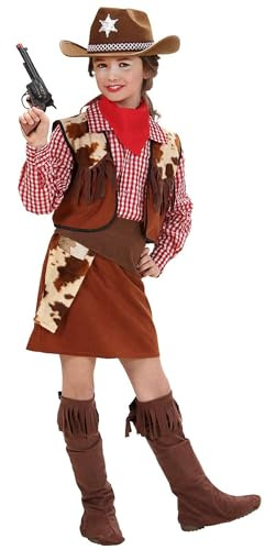 W WIDMANN MILANO Party Fashion - Kinderkostüm Cowgirl, Sheriff, Ranger, Rodeo Girl, Wilder Westen, Fasching