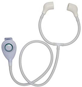 Croydex Freeway Shower Attachment for Bath Taps - 1m Flexible Shower Hose with Push On Tap Connectors and a Controllable Spray, Compatible with High/Low Pressure Systems