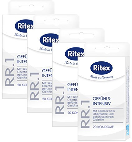 80 (4 x 20er) Ritex RR.1 Kondome - Gefühlsaktive Condome