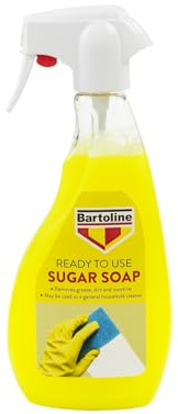 Bartoline Jabón de azúcar en aerosol listo para usar (500 ml): limpiador multisuperficies y prepintado