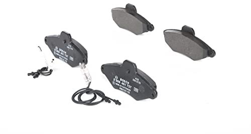 Bosch BP608 - Plaquettes de Frein Avant pour Voiture - Qualité Bosch - Réduction du Bruit et de la Poussière - Certifié ECE-R90 - Sans Cuivre - Jeu de 4 Plaquettes