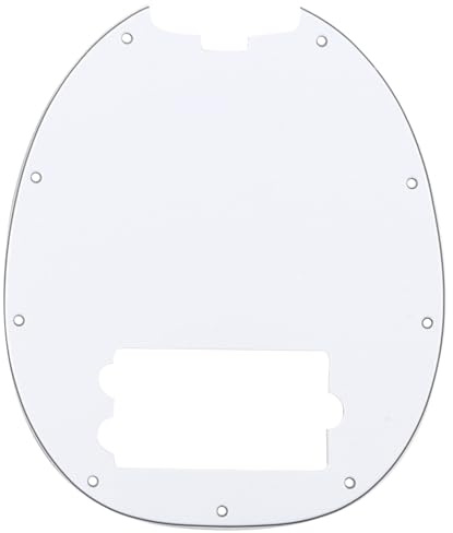 Musiclily Pro 9 Löcher MM Bass Pickguard Schlagbrett 3 lagig Weiß | für 4-saiter Musicman Stingray E-Bass