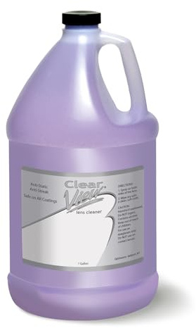 OptiSource International ClearView Alcohol-Free Lens Cleaner – 1 Gallon Refill for Eyeglasses, Screens, Phones, Tablets & Camera Lenses – Streak-Free, Anti-Static Formula – Made in USA
