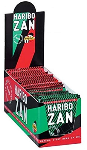 Haribo Pain ZAN - confiserie a la reglisse - 60 pieces - 720g | 60 sachets individuels- 720 g - Saveur Réglisse, Saveur Anis, Saveur Menthe - Confiserie, Gourmandise - Fabrication française
