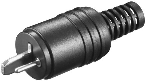 Goobay Fiche mâle pour enceinte avec raccordement à vis Manchon de protection Boîtier vissable Lot de 10