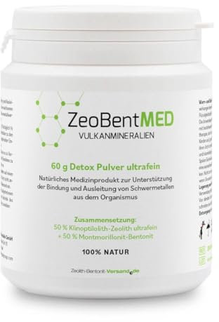 ZeoBent MED Detox-Polvere ultrafina 60g, Dispositivo Medico CE