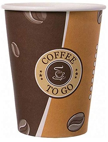 200 Stk. Kaffeebecher Topline, Coffee to go, Pappe beschichtet, 12oz., 300 ml