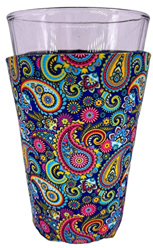 Coolie Junction Paisley Pattern Pint Glass Coolie 2 Pack