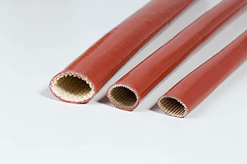 Gaine tubulaire de protection pour moteur de voiture Elle résiste à la chaleur, aux rayons UV, à l’huile, à l’essence, diamètre disponible de 1 mm à 28 mm, vendue au mètre, de couleur rouge, rouge
