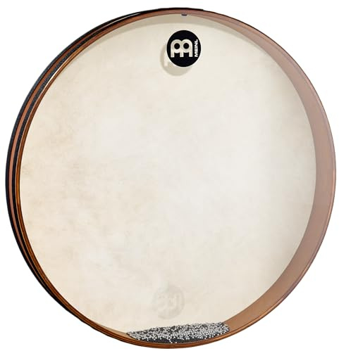Meinl Percussion Sea Drum Instrument - Very Large Hand Drum with Steel Balls and Goat Skin - Diameter 20 Inches - Siam Oak, Brown (FD20SD)