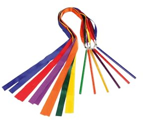 Sport-Thieme Gymnastikbänder-Set Rhythmo-Doppelbänder