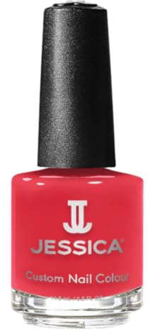 JESSICA Custom Colour Nail Polish | Award-Winning Polish | Strengthening Formula, Long Lasting Nail Varnish | Chip-Resistant & Hard-Wearing for Salon-Quality Finish | Confident Coral | 14.8ml