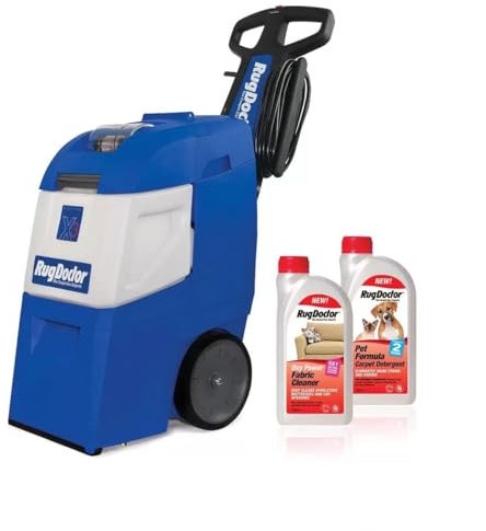Rug Doctor Mighty Pro X3 Limpiador de alfombras con fórmula para mascotas y detergentes Oxy Power de 8 m de longitud del cable – Cepillo vibrador 1095516 X3