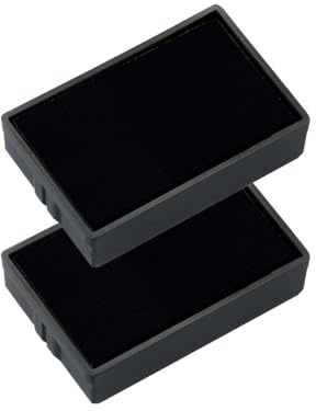 Trodat Ersatzkissen 6/4850 einfach und sauber wechselbar – Set mit 2 Stempelkissen in schwarz, dokumentenechte Tinte auf Wasserbasis, für die Stempel Modelle trodat Printy 4850 und 4850/L
