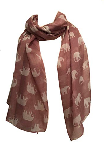Skäm bort dig själv nu elefant djurtryck damhalsduk bra present/present.