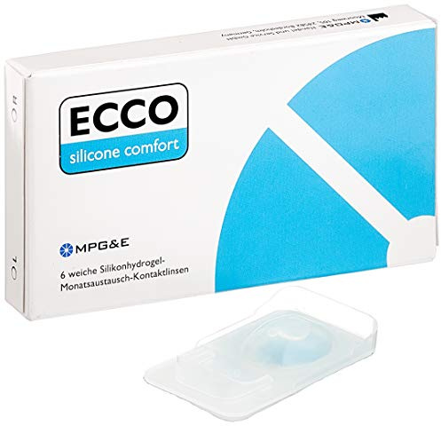 ECCO Silicone Comfort Monatslinsen weich, 6 Stück / BC 8.60 mm / DIA 14.20 mm / -8 Dioptrien