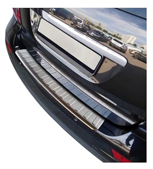 OMAC Ladekantenschutz Stoßstangenschutz kompatibel mit Mercedes ML W164 2005-11 Chrom Gebürstet