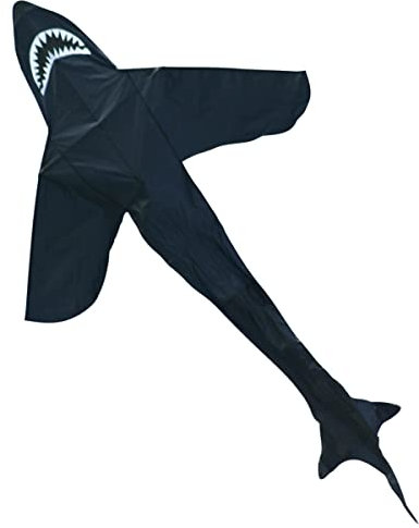 CIM Hai Drachen - Sky Shark - Einleiner-Drachen für Kinder ab 6 Jahren - Abmessung: 143x225cm - inkl. 80m Drachenschnur mit Handgriff