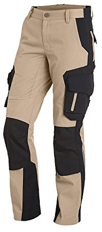 FHB Damen Arbeitshose Alma Größe 44 in Beige-Schwarz, 1 Stück, 125600-1320-44