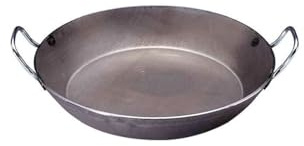 De Buyer – 5113.24 – stekpanna med 2 handtag (serveringspanna) av tungt järnstål – 24 cm