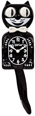 Kit-Cat-Wanduhr, schwarz