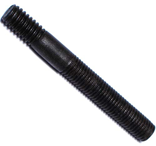 Hard-to-Find Fastener Double-Ended Automotive Studs, Durable Zinc-Plated Steel Threaded Rod for Automotive, Construction, Heavy Machinery, 5/16-18 x 5/16-24 x 2-1/2 - Pack of 5
