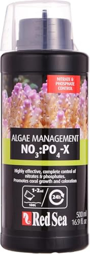 Red Sea NO3:PO4-X 500ml NOPOX - Nitrate & Phosphate Reducer for Reef Aquariums, Promotes Healthy Coral Growth, Controls Algae & Maintains Water