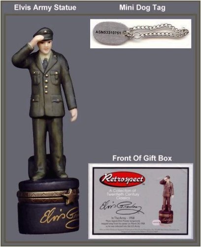 PHB Elvis in The Army (Porcelain Hinged Box)