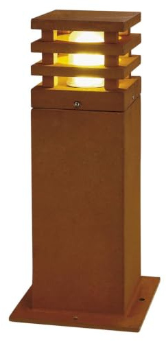 SLV RUSTY SQUARE 40 Aussenleuchte, stahl gerostet, E27 ESL, max. 11W, IP55